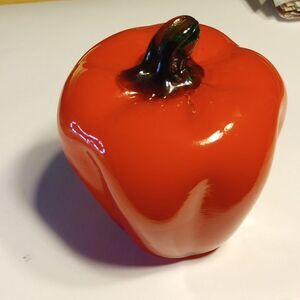 Large Glass Red Pepper
